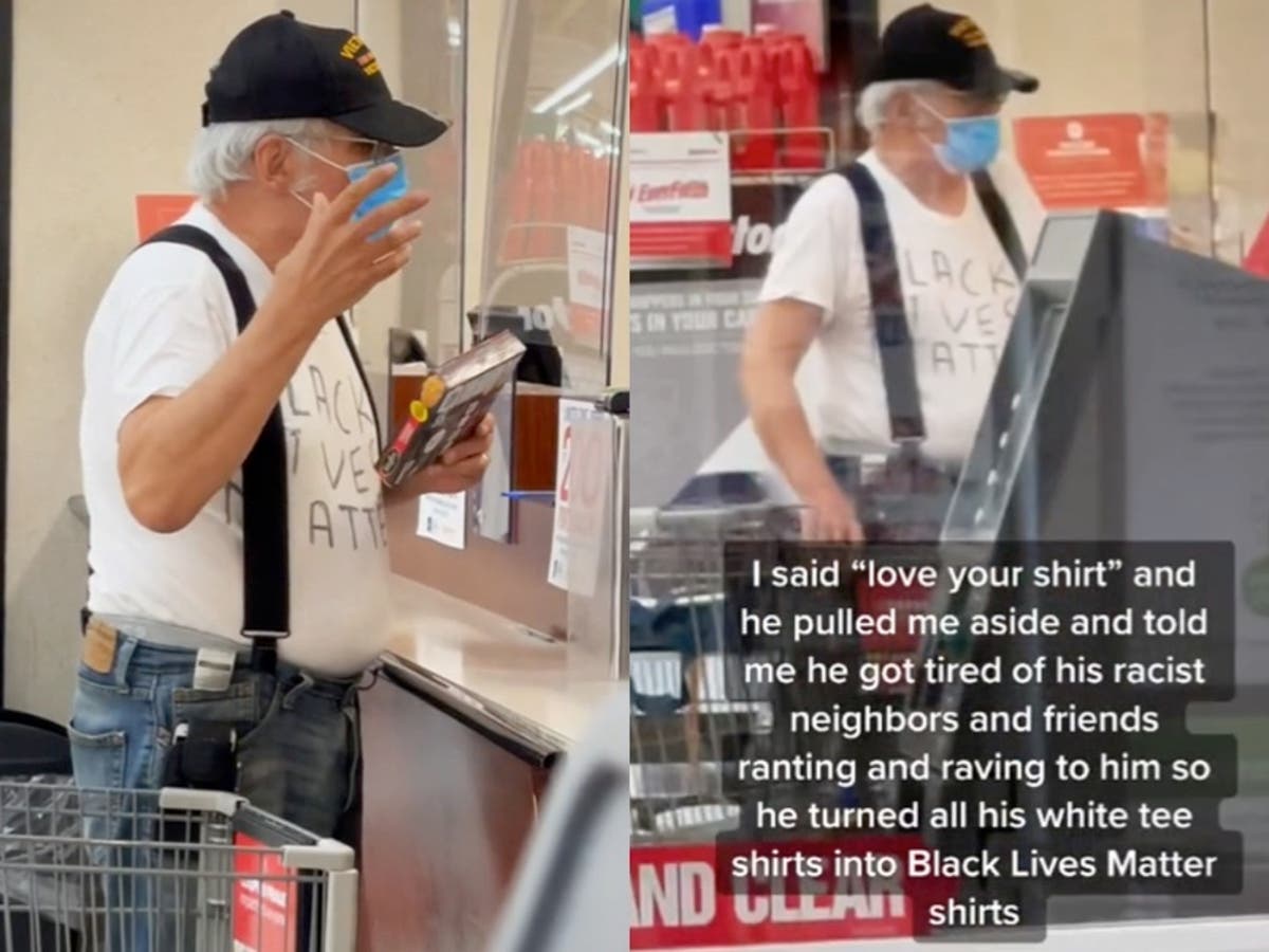 Vietnam veteran goes viral on TikTok after wearing homemade Black Lives Matter T-shirt: &lsquo;I love him&rsquo;