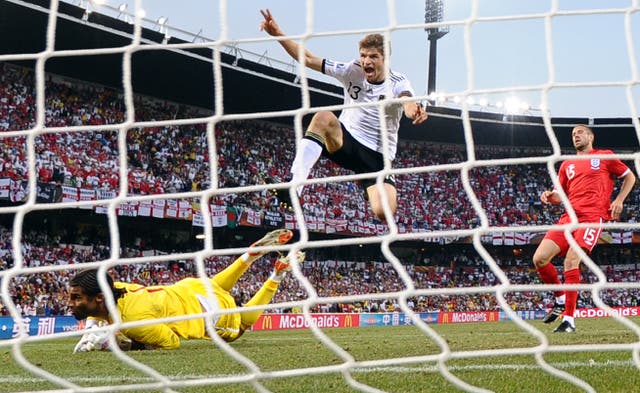 <p>Germany’s 4-1 victory over England at the 2010 World Cup marked the nations’ last major meeting</p>