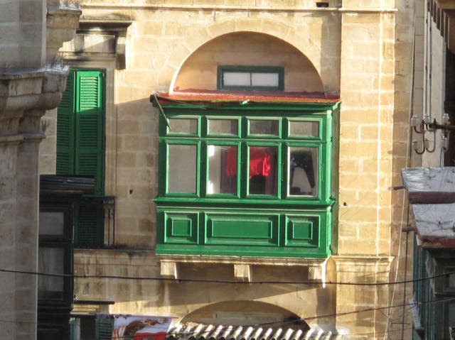 <p>Going green? A house in Valletta, Malta’s capital</p>