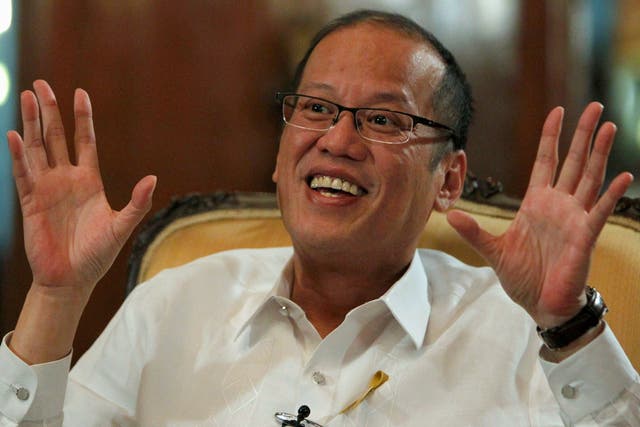 <p>File Philippine President Benigno Aquino at the Malacanang presidential palace in Manila 2 July, 2012</p>