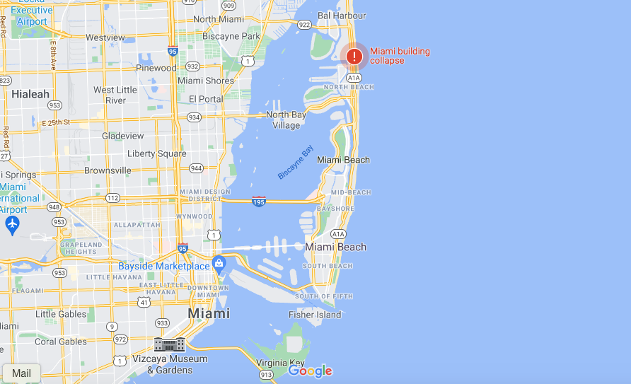 Surfside is six miles from Miami Beach and close to the ocean