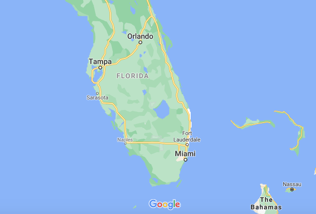 Central Miami is around 7 miles away from Miami Beach