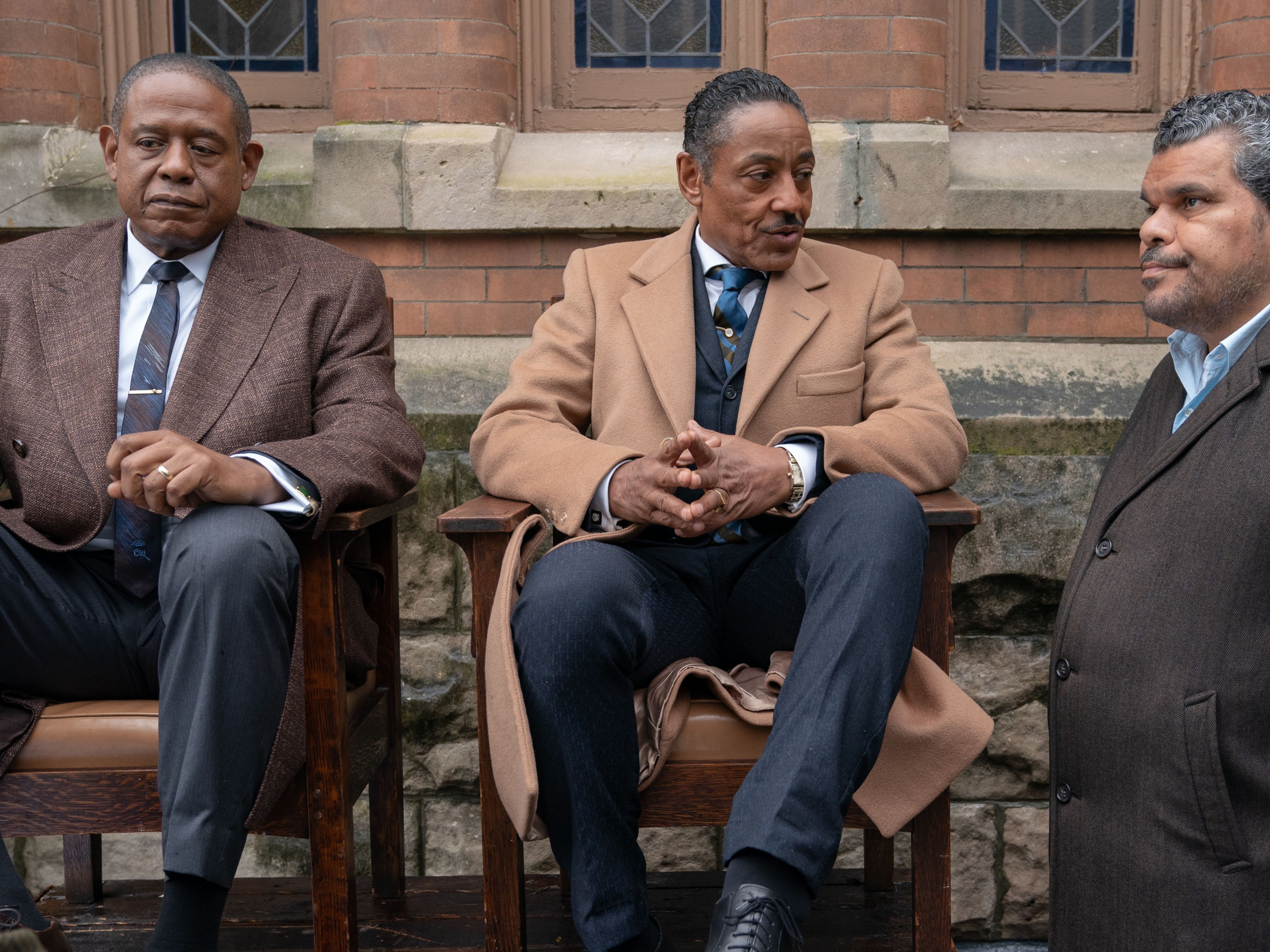 Forest Whitaker, Giancarlo Esposito and Luis Guzman in Godfather of Harlem (2019)