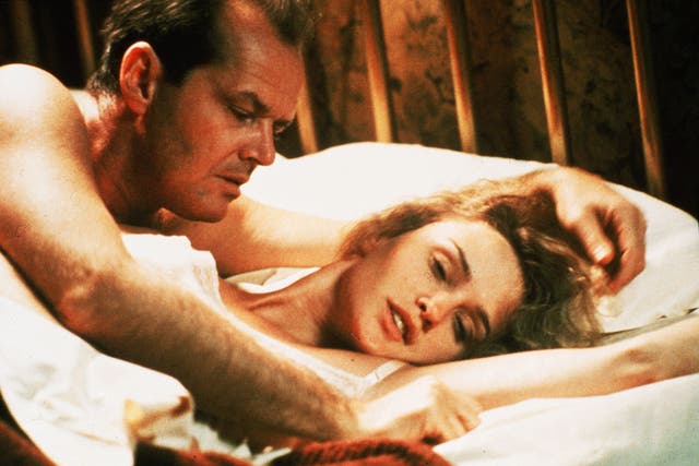 <p>Jack Nicholson and Jessica Lange in the 1981 remake of ‘The Postman Always Rings Twice’</p>