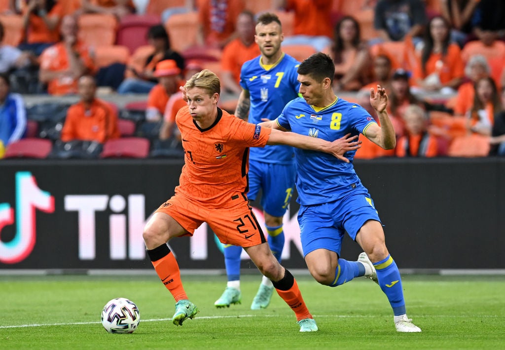 Midfield maestro: Frenkie de Jong has stood out for the Netherlands