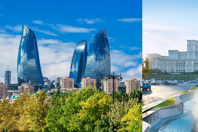 Baku and Bucharest (Alamy/PA)