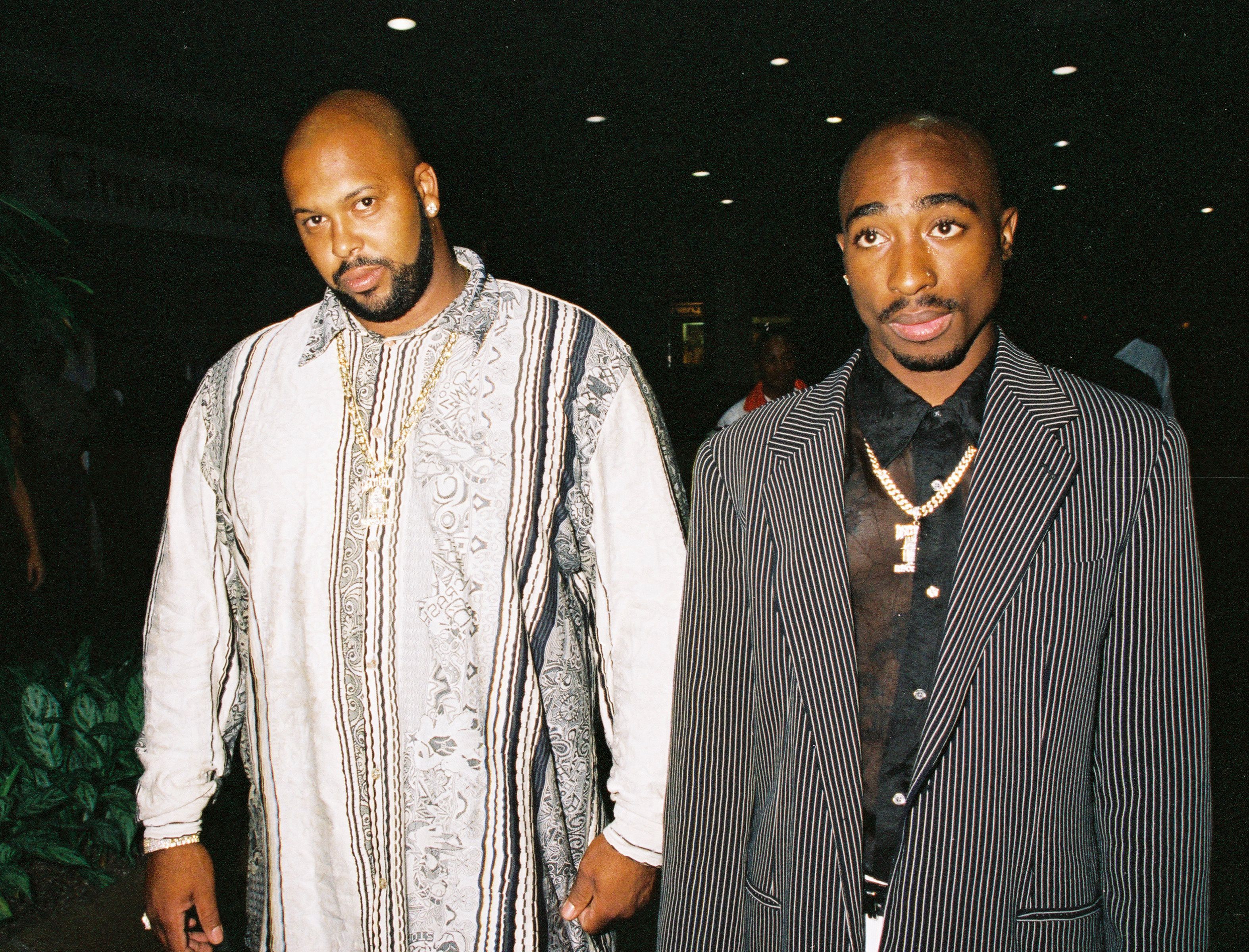 Suge Knight with Tupac in 1996