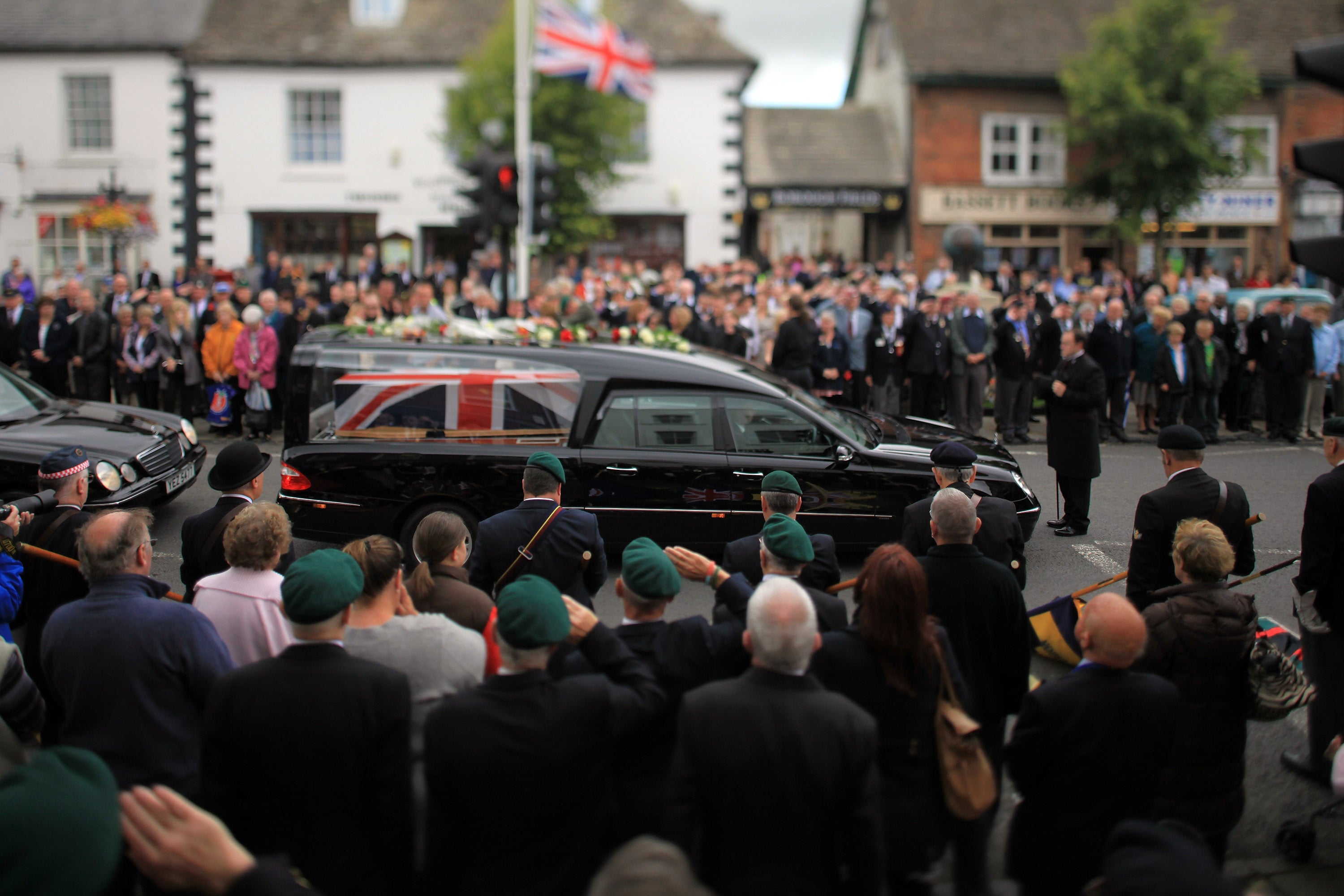 British casualties were returned to RAF Lineham, and their passage through the town of Wootton Bassett on the way to the John Ratcliffe Hospital in Oxford offered an opportunity for public mourning