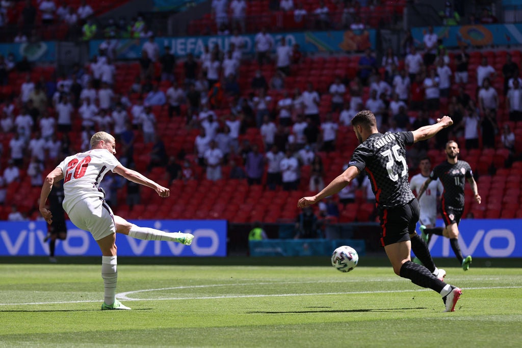 Phil Foden in action against Croatia