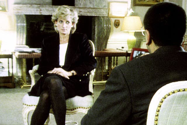 <p>Diana, Princess of Wales, during her interview with Martin Bashir for the BBC</p>