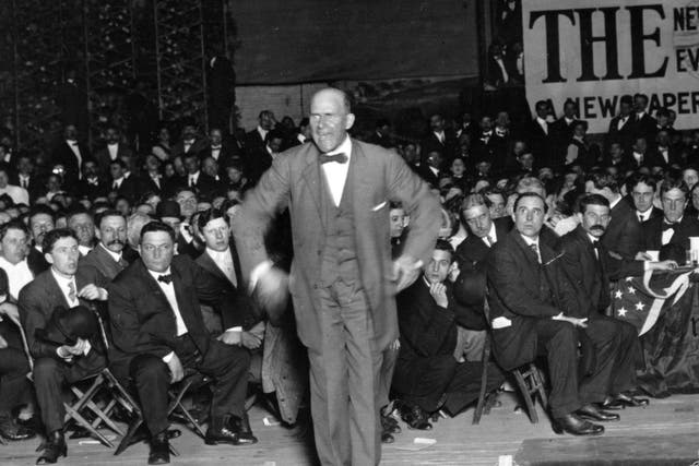 <p>Eugene Debs  of the Socialist Party of the USA made five bids for the US presidency </p>