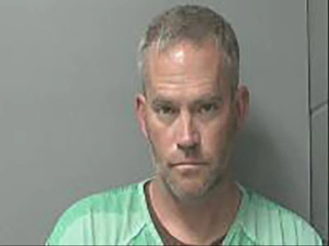 <p>Chad Allen Williams, 46, is charged with placing a pipe bomb in a Des Moines suburb which was discovered by a young girl</p>