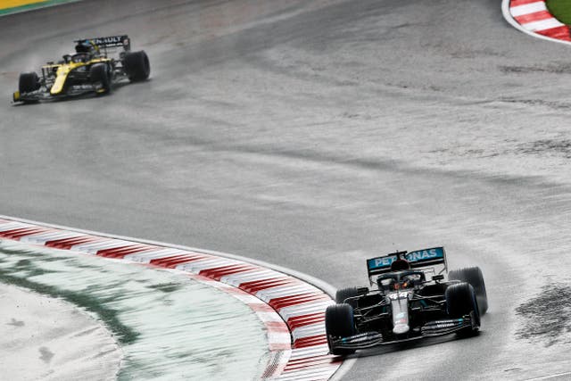 Lewis Hamilton in action at the 2020 Turkish Grand Prix