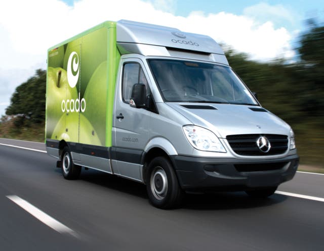 An Ocado van