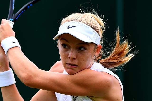 <p>Katie Swan defeated Arina Rodionova to qualify for Wimbledon</p>