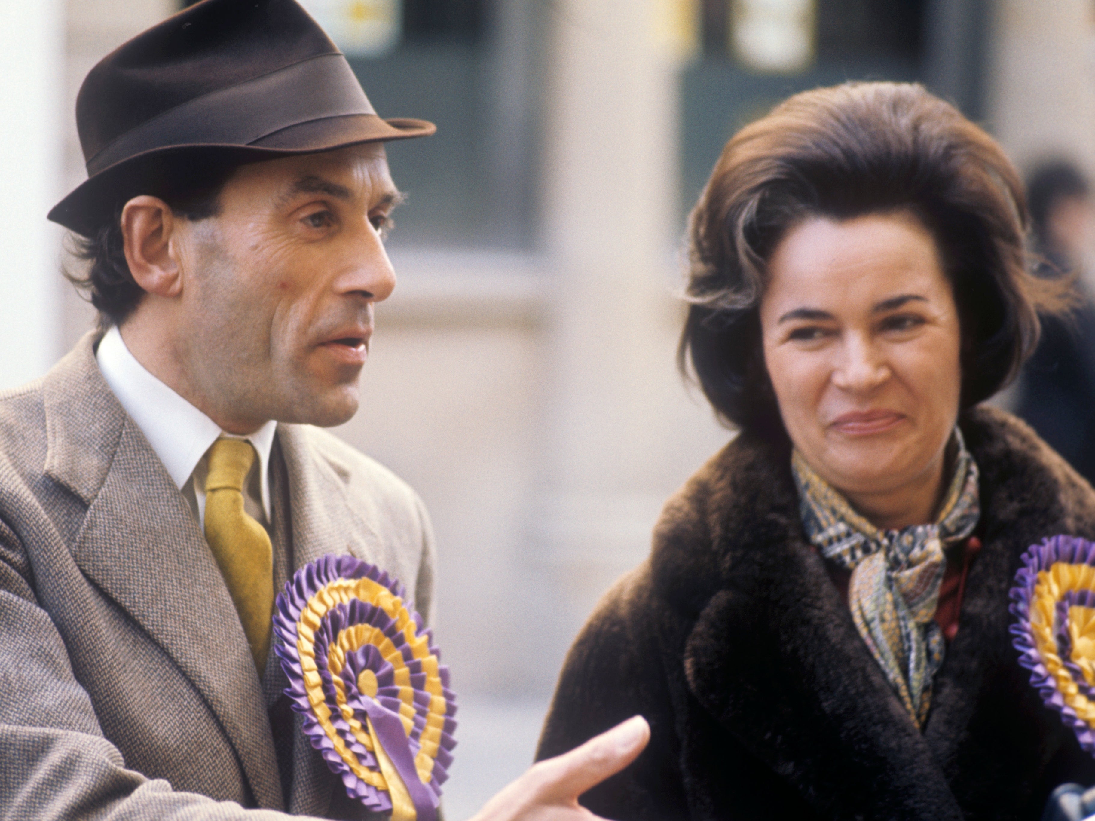 Jeremy Thorpe and his wife, Marion, in 1974