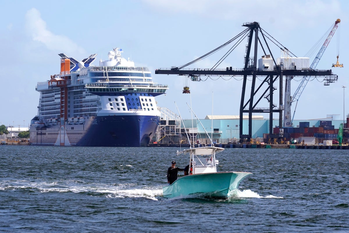 All Aboard 1st Post Pandemic Cruise Ship Readies To Sail Symphony Of The Seas Ron Desantis Centers For Disease Control And Prevention Norwegian Covid The Independent