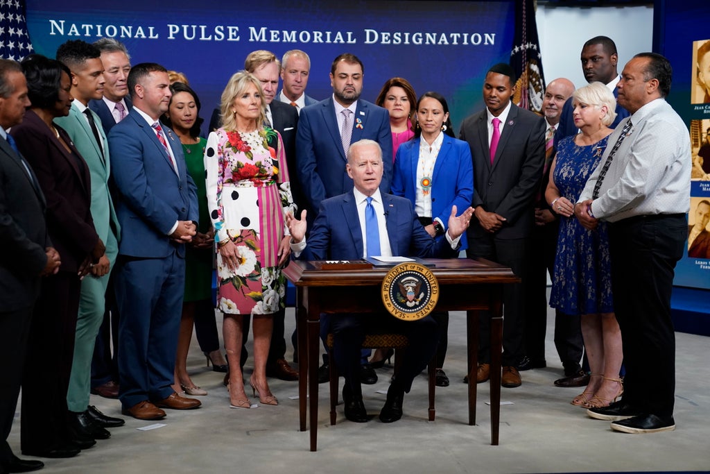 Biden creates national memorial for Pulse victims in ceremony with survivors and families