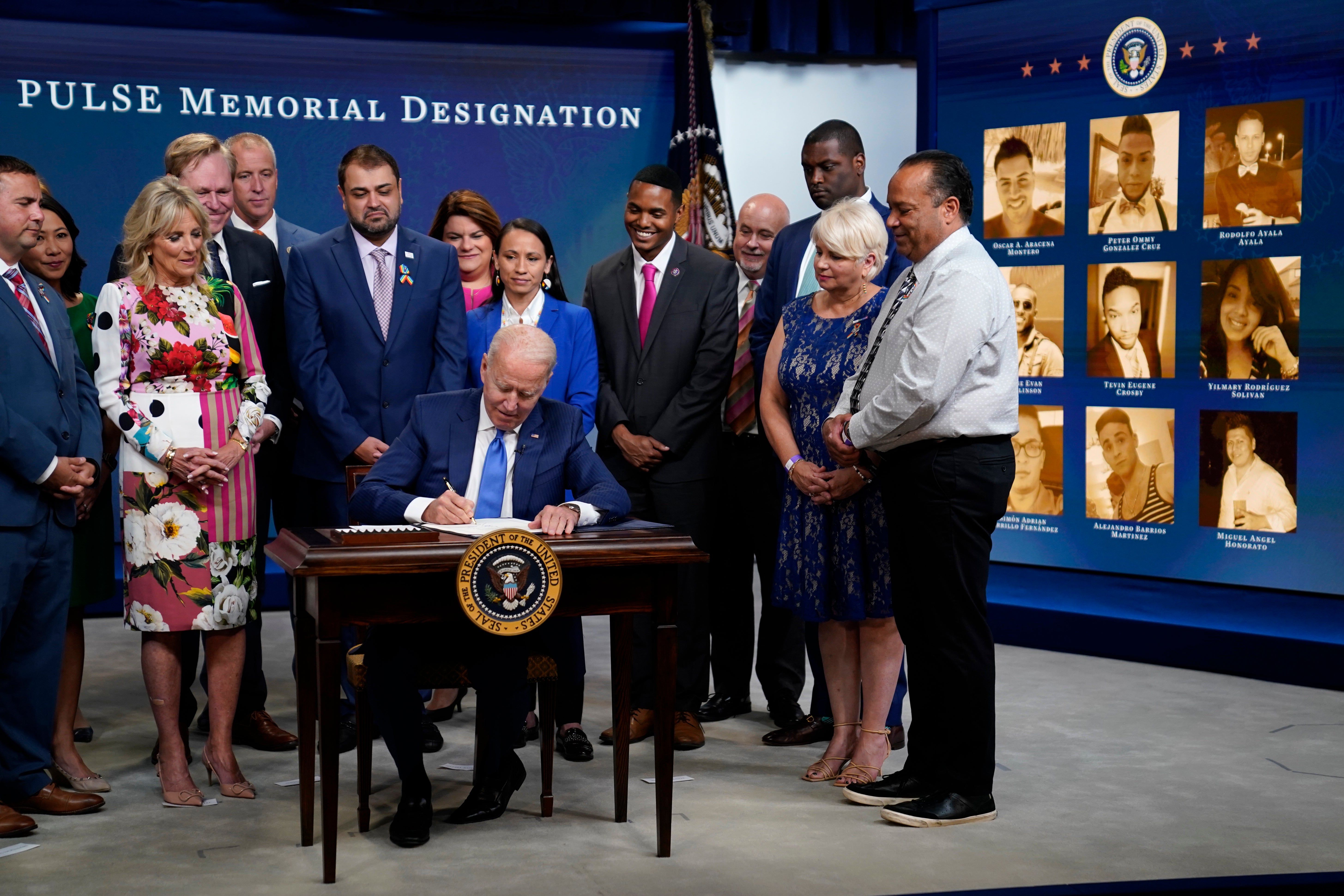 President Joe Biden signs the National Pulse Memorial bill into law