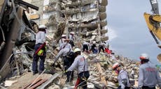 Miami building collapse: Fire hindering rescue efforts as city considers evacuating sister building
