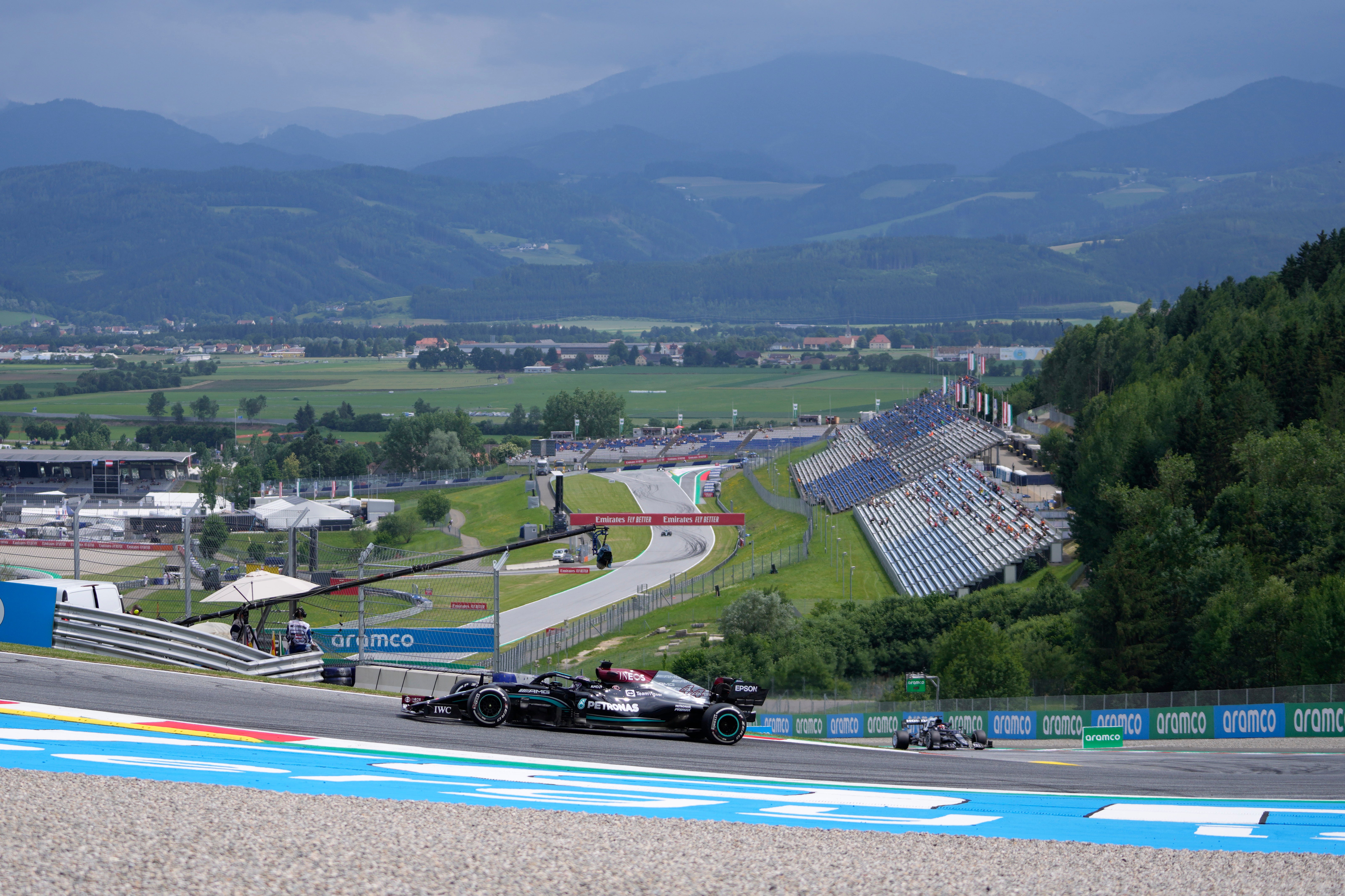 Lewis Hamilton at he Red Bull Ring