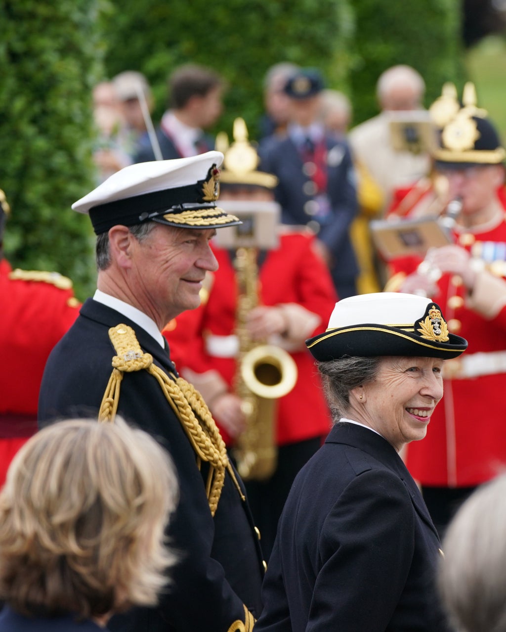 Princess Anne marks Armed Forces Day at National Memorial Arboretum in Staffordshire