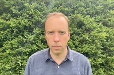 Watch Matt Hancock’s video resignation