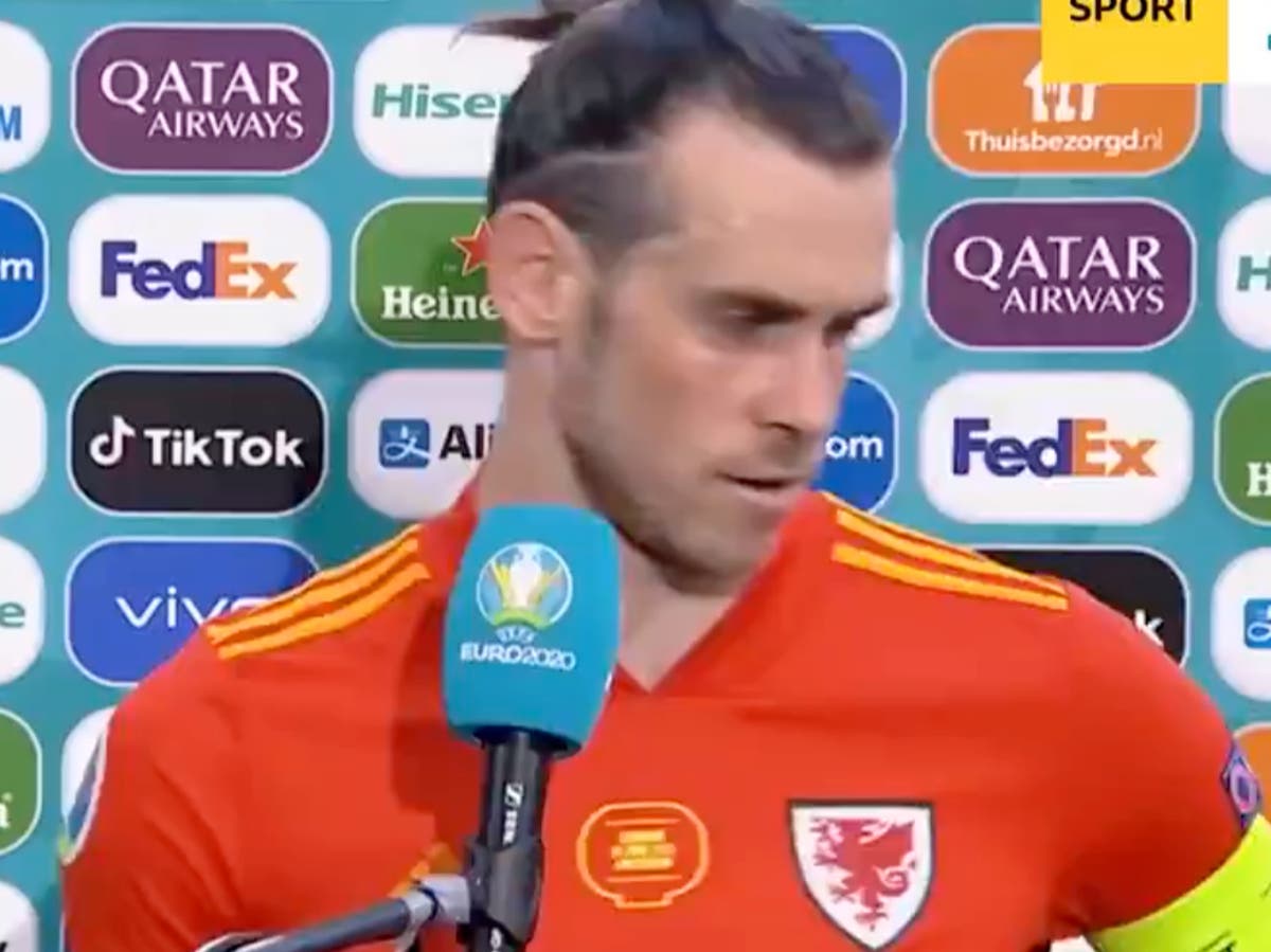 Gareth Bale storms off following Wales&rsquo; Euro 2020 exit after being asked if he will retire