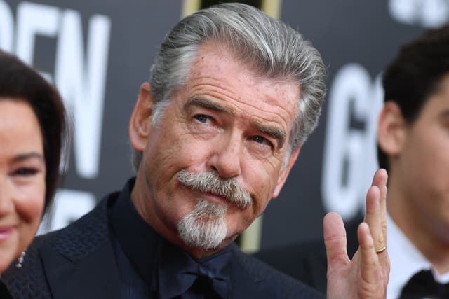 <p>Pierce Brosnan pictured at the Golden Globes in January 2020</p>