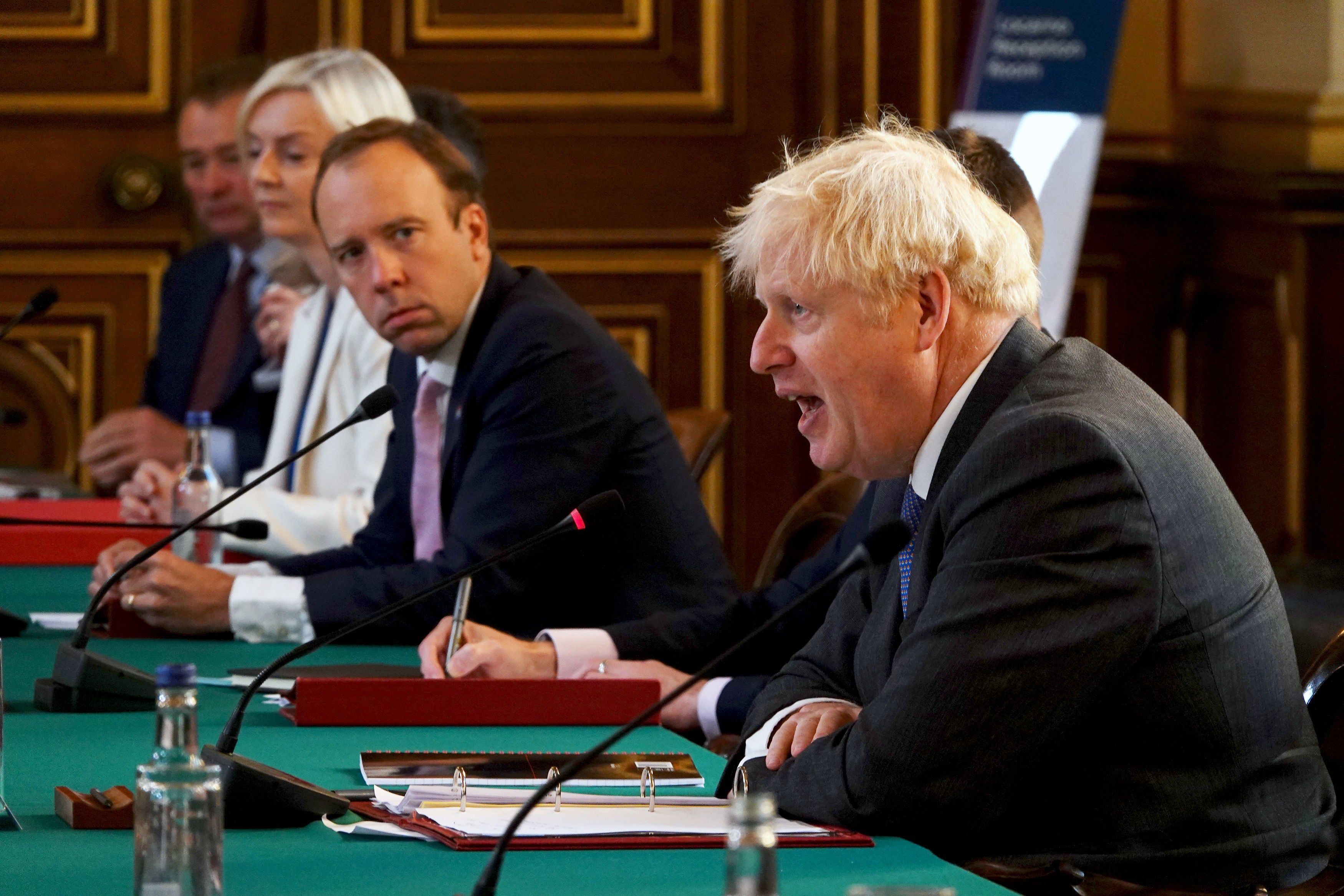 Boris Johnson and Matt Hancock