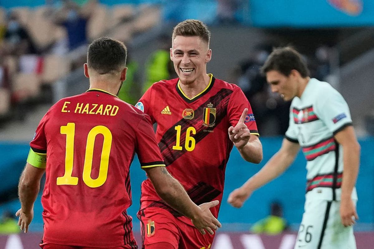 Belgium hold off Portugal to set up Euro 2020 quarter-final against Italy