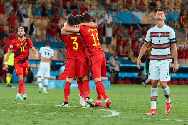 Belgium ended Portugal's reign as European champions