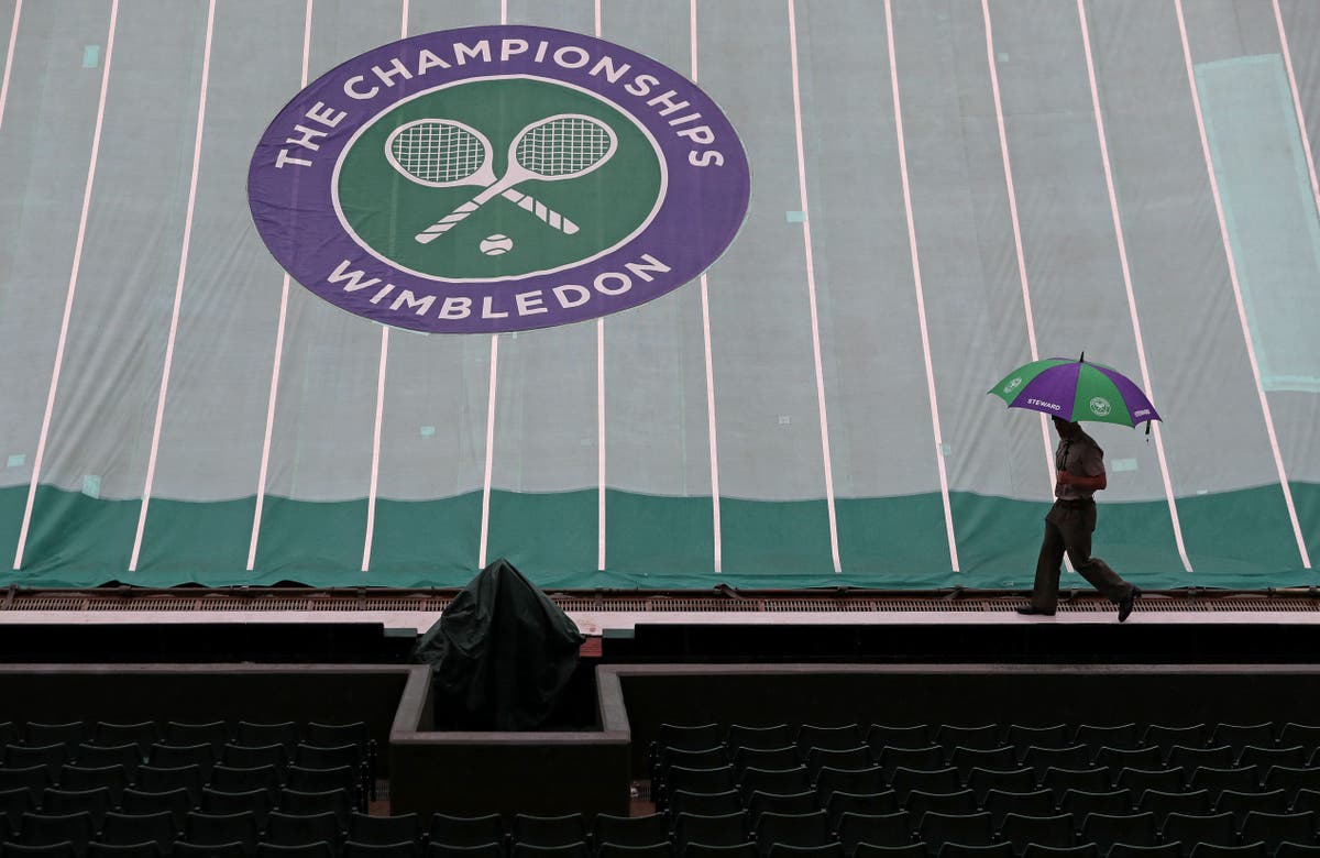 Heavy rain and thunderstorms to dampen opening day of Wimbledon The