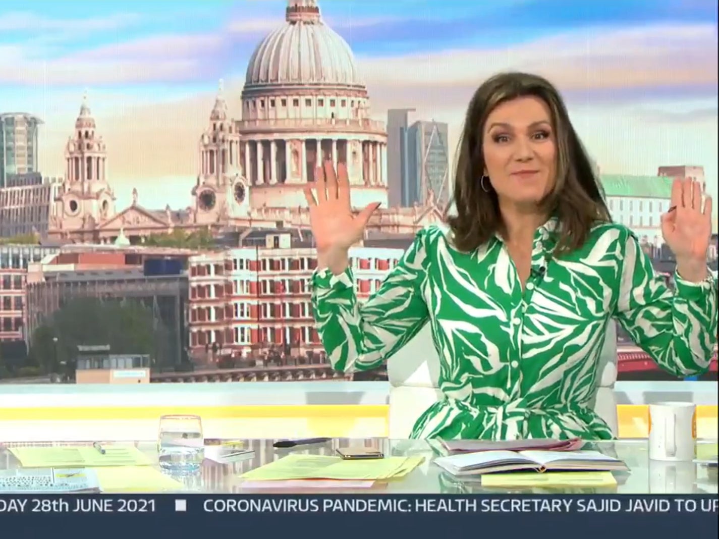 <p>Susanna Reid on ‘Good Morning Britain'</p>