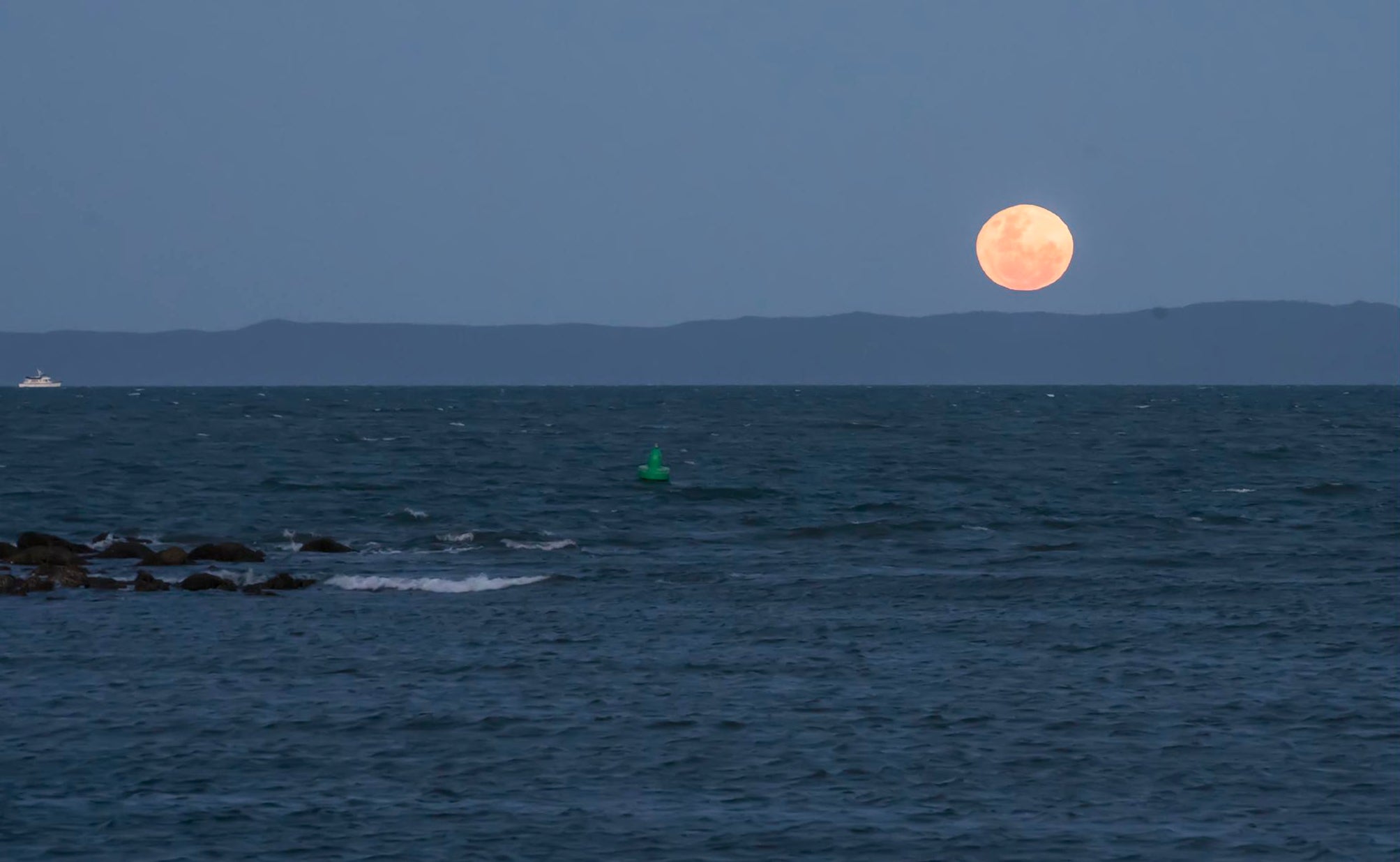 The whole of the moon: Summer’s full moons hang just above the horizon