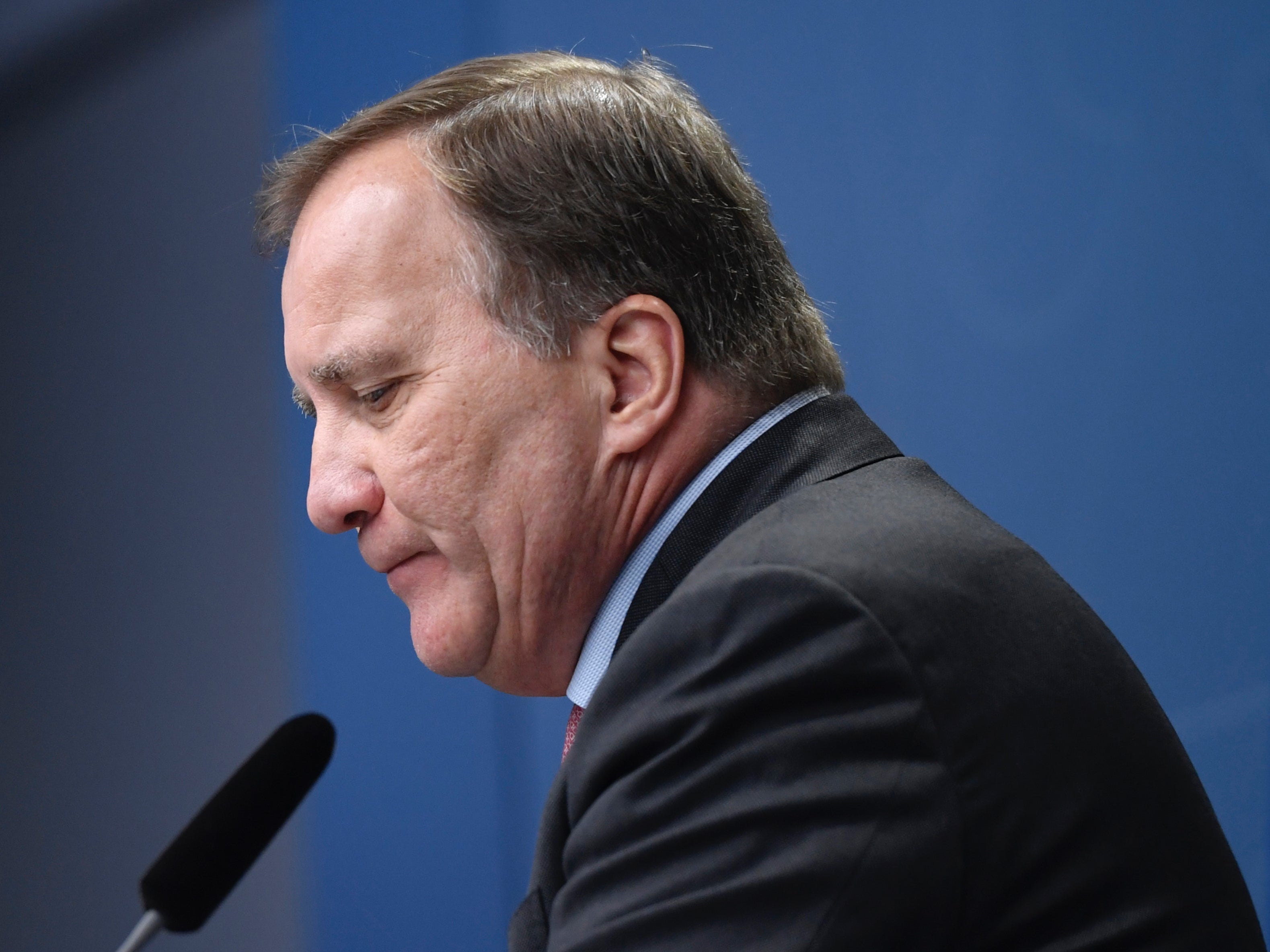 Stefan Lofven announces he has asked the parliament speaker to find a new government