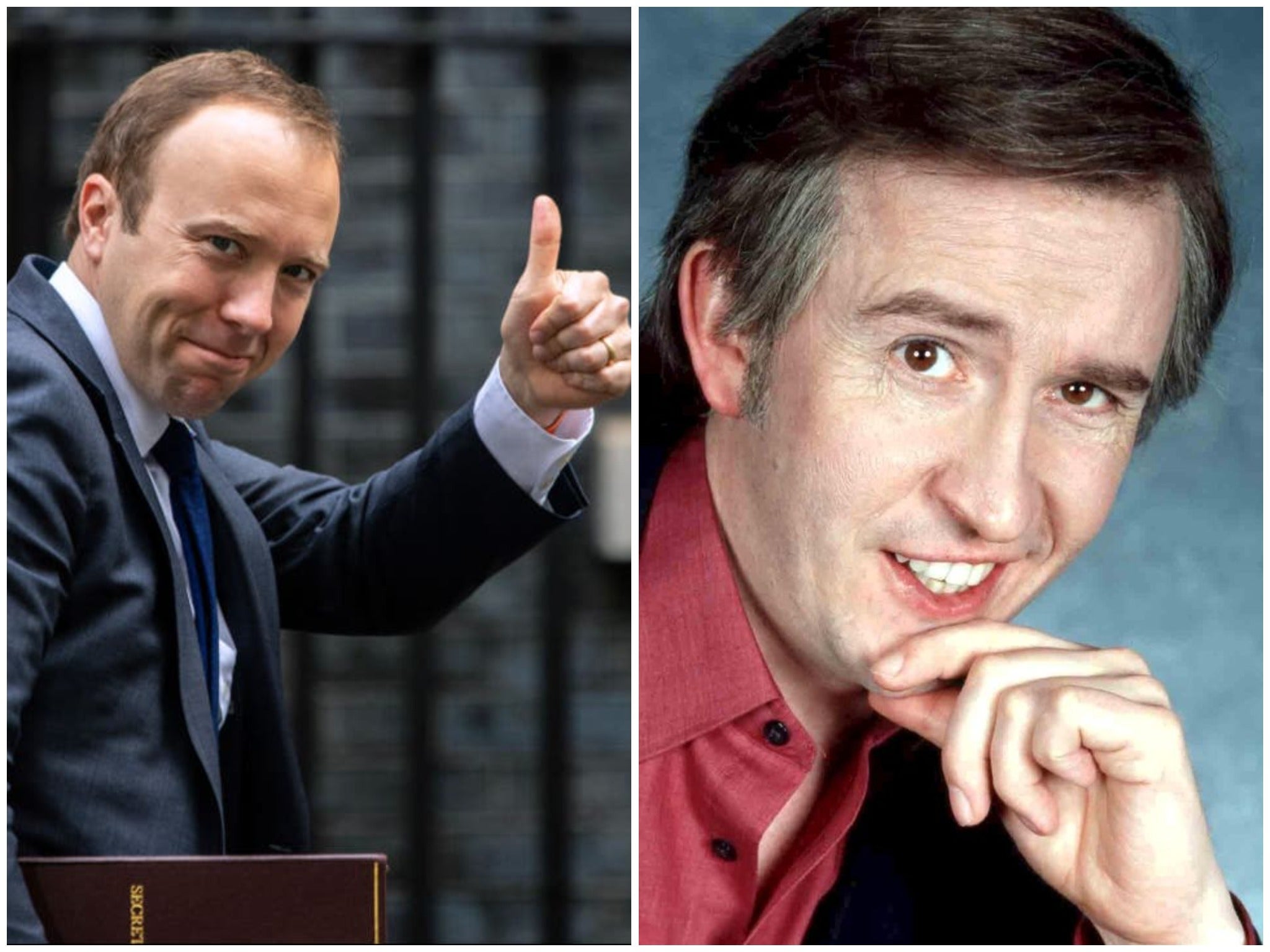 <p>Matt Hancock and Alan Partridge</p>