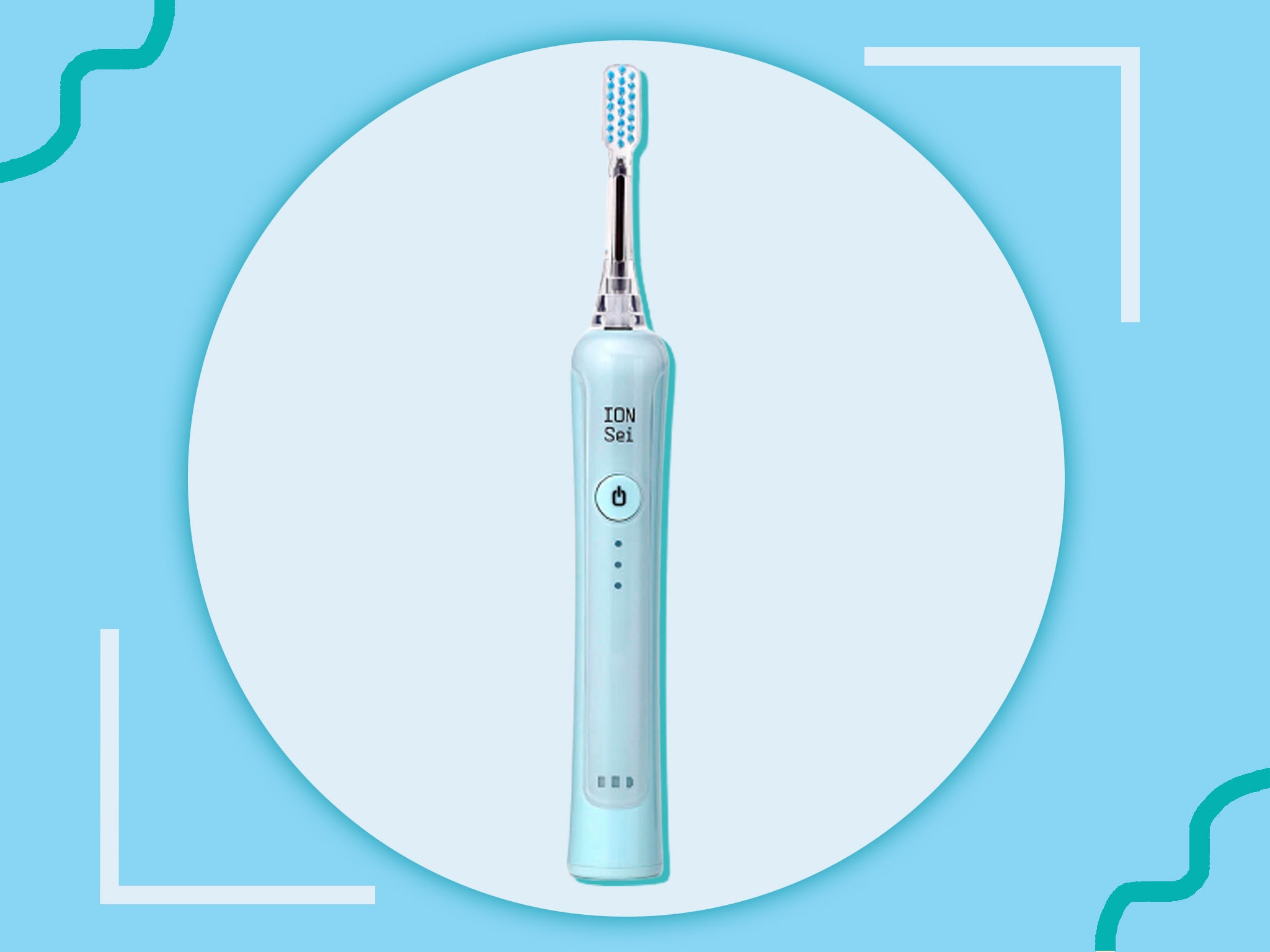The brush uses negative ions to attract plaque, while also suppressing future build-ups