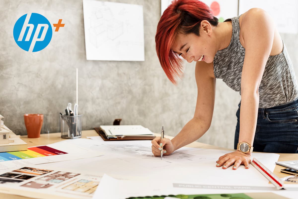 Take the pain out of printing with the HP+ smart wireless printer