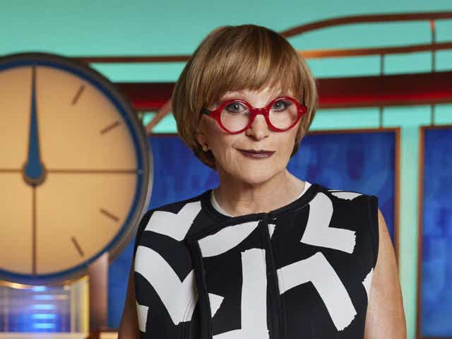 <p>Anne Robinson on the famous ‘Countdown’ set</p>