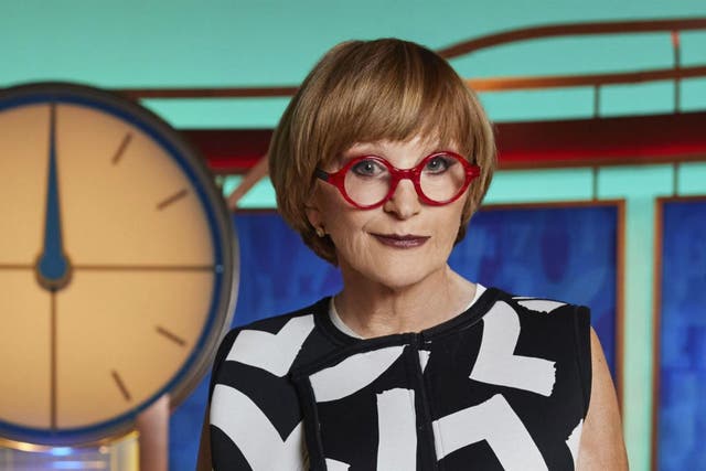 <p>Anne Robinson on the famous ‘Countdown’ set</p>