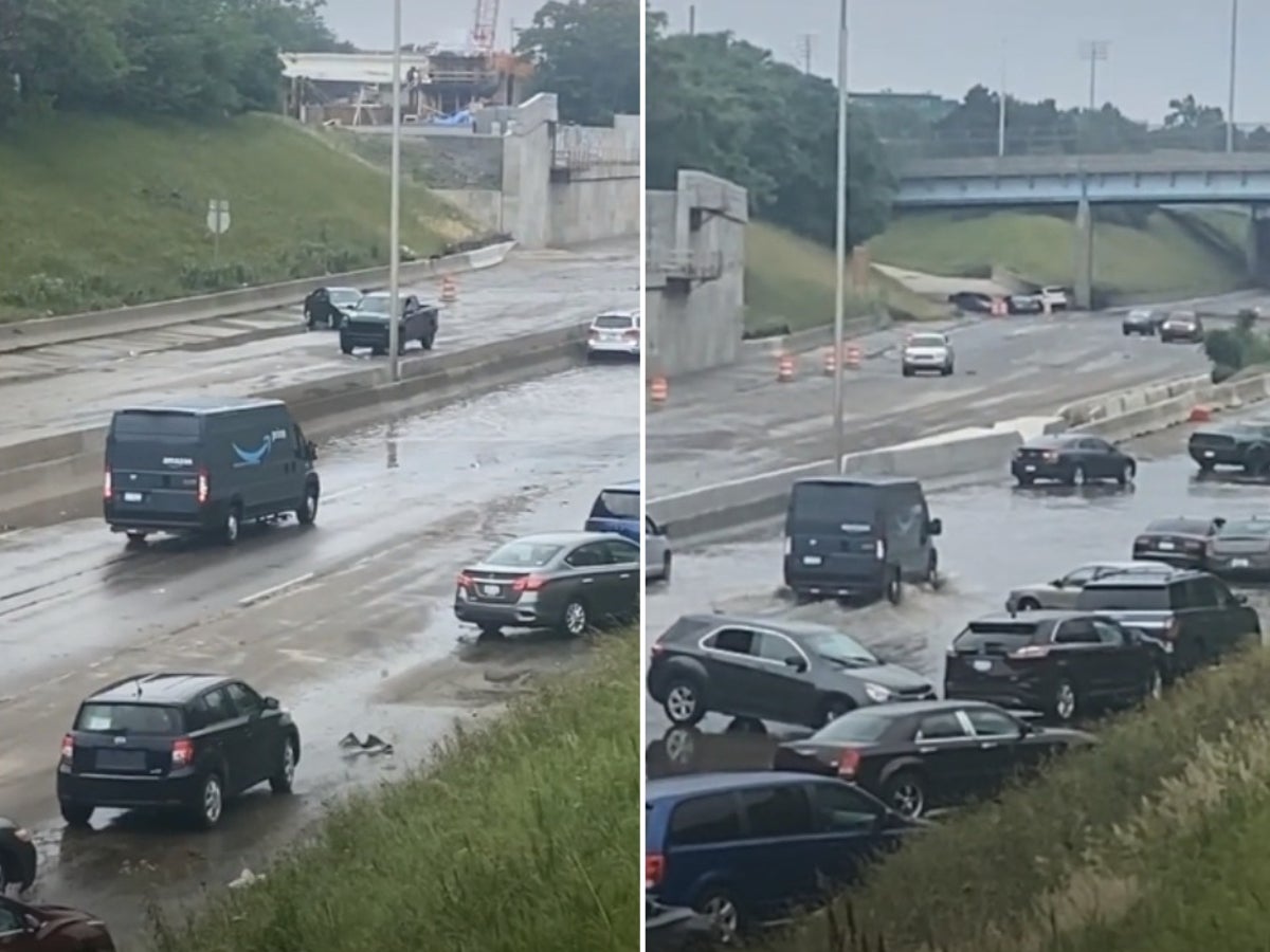 Video Of Amazon Worker Driving Through Floods Sparks Debate About Working Conditions Indy100 Video Of Amazon Worker Driving Through Floods Sparks Debate About Working Conditions Indy100