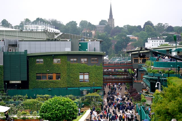 <p>A general view of Wimbledon</p>