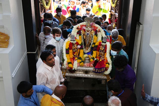 Religion Sri Temple Rededication