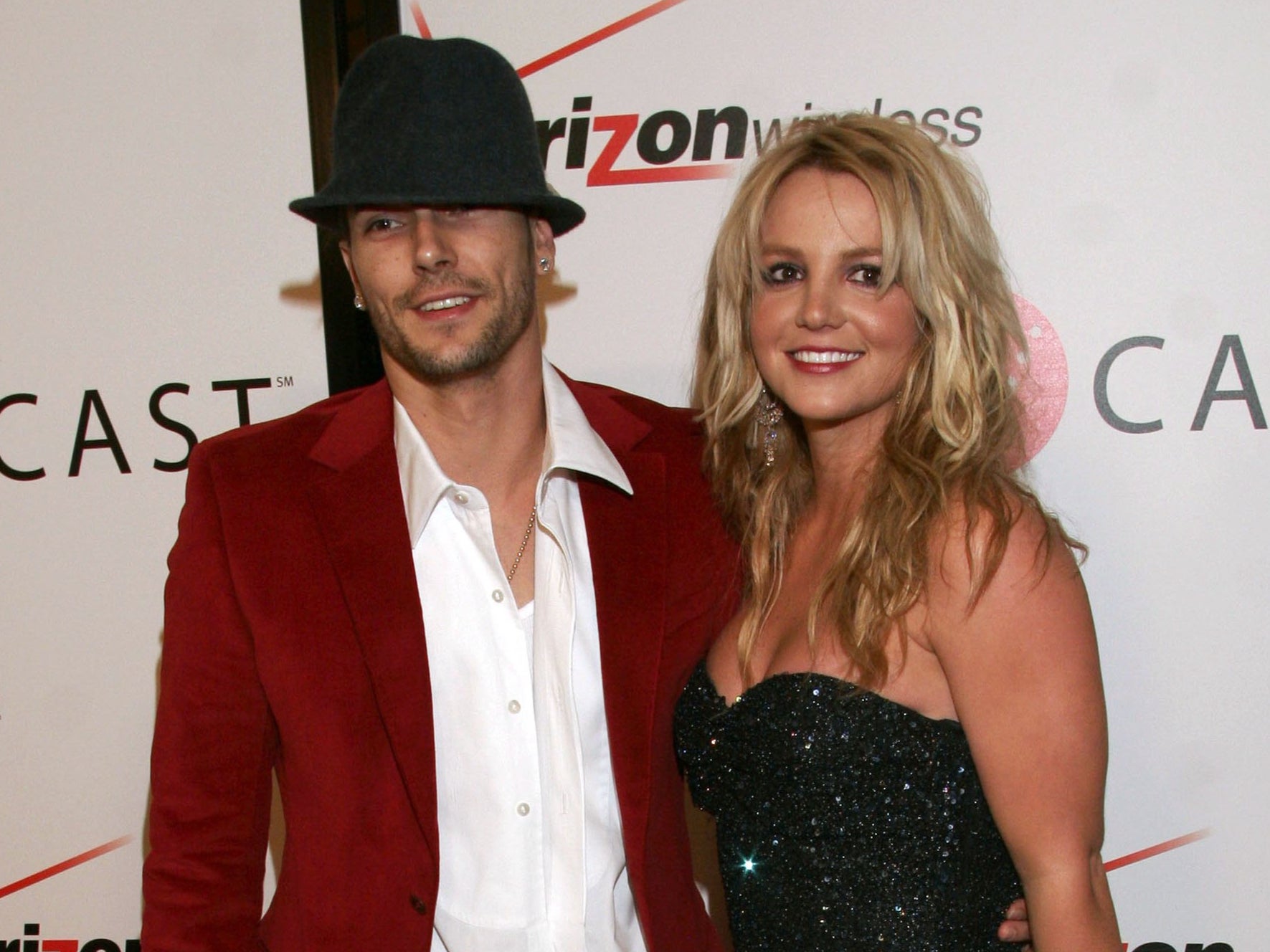 <p>Britney Spears y Kevin Federline en una fiesta de nominados al Grammy el 6 de febrero de 2006 en Hollywood, California</p>