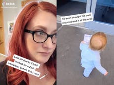 Mother shares how she prepared toddler for job interview at family friendly company in viral TikTok