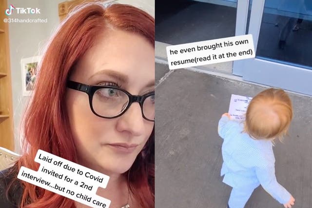 <p>Mother reveals how she prepared toddler son for job interview for family friendly company in viral TikTok</p>