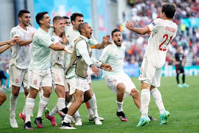 <p>Denmark Croatia Spain Euro 2020 Soccer</p>