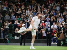 Wimbledon 2021: Andy Murray overcomes collapse to defeat Nikoloz Basilashvili