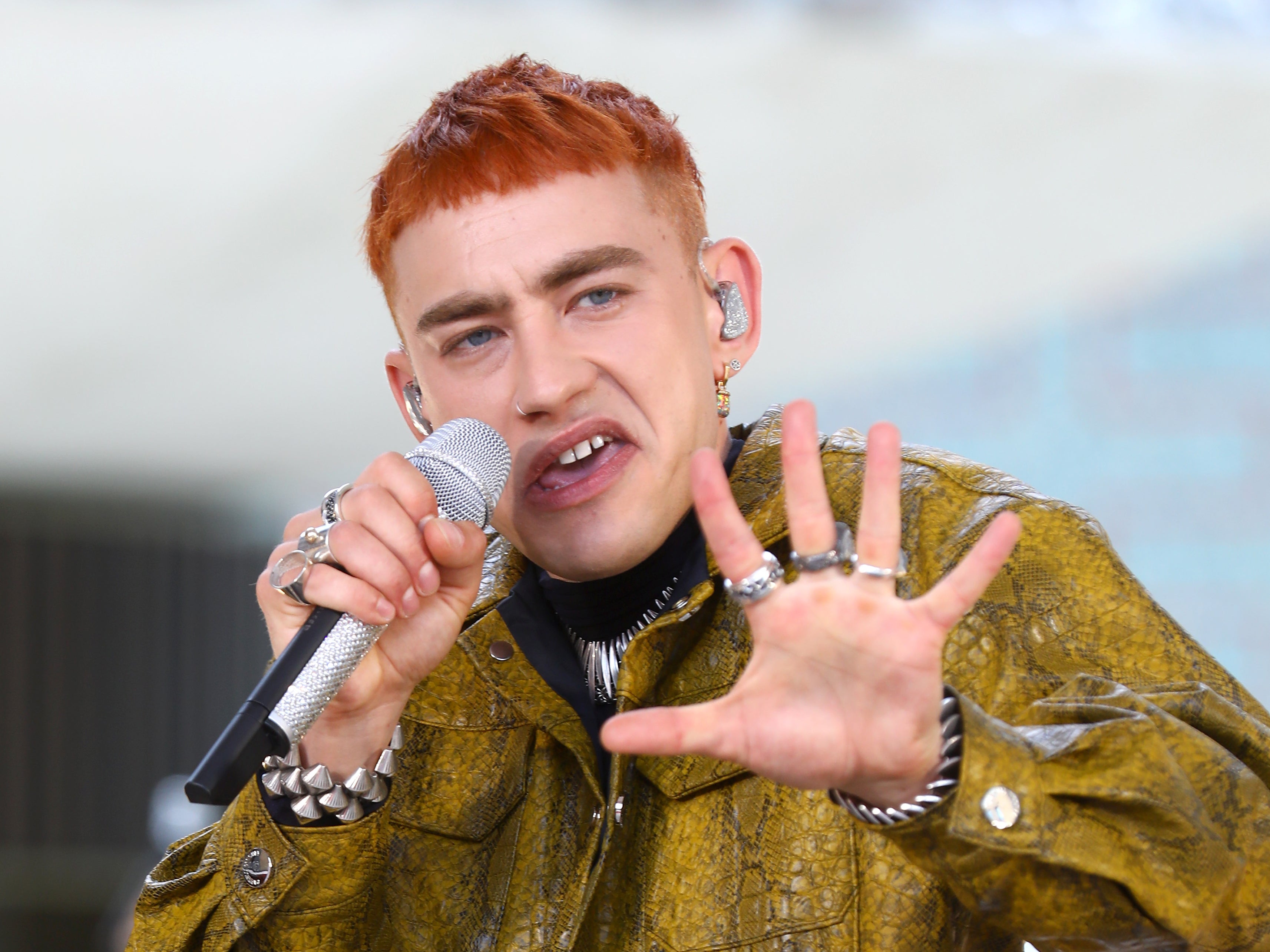 <p>Olly Alexander pictured at the British Academy TV Awards 2021 in June</p>